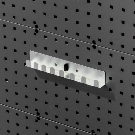 perfo socket holder 10 5/8W x 1W x 1 3/4 zinc plated