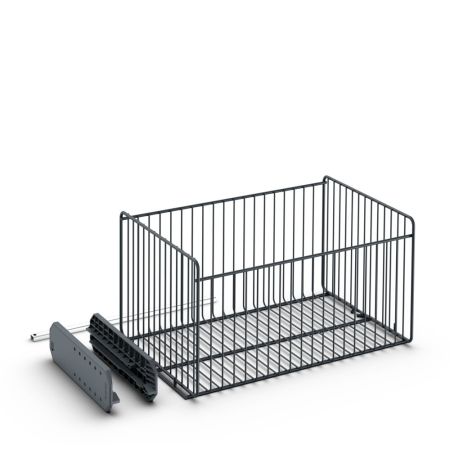 20 7/8&quot;W L Wire Basket with Runner Kit
