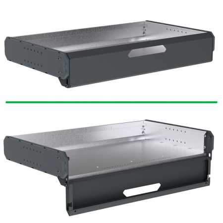  16 1/2W x 18 1/8D drop front shelf