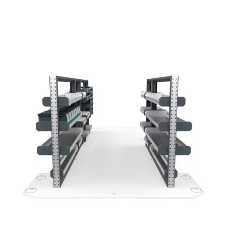 Electricians Van Shelving Package 01 - GMC Savana/ Chevrolet Express Standard Roof, 155&quot; Wheelbase 