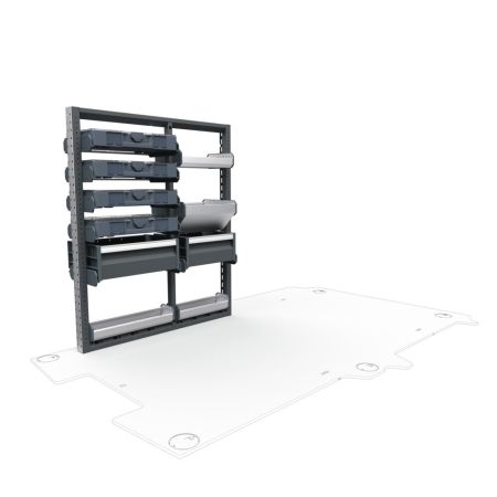 Electricians Van Shelving Package 01 - Mercedes Metris, 135&quot; Wheelbase