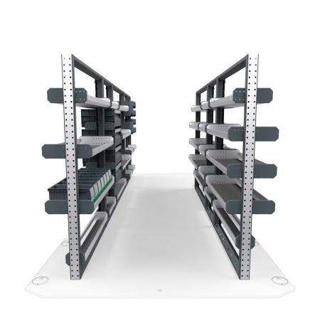 Electricians Van Shelving Package 01 - Mercedes Sprinter High Roof, 170&quot; Wheelbase