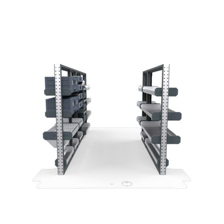 Electricians Van Shelving Package 01 - Ford Transit Low Roof, 130&quot; Wheelbase