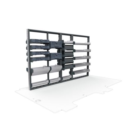 Electricians Van Shelving Package 01 - Ford Transit Medium Roof, 130&quot; Wheelbase