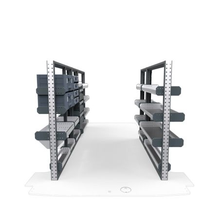 Electricians Van Shelving Package 01 - Ford Transit Low Roof, 148&quot; Wheelbase