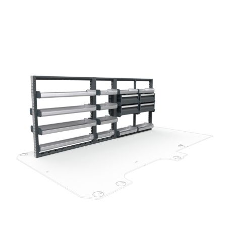 General Contractors Van Shelving Package 01 - GMC Savana/ Chevrolet Express Standard Roof, 155&quot; Wheelbase 