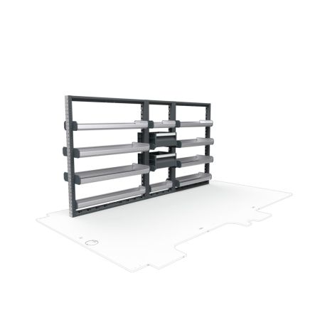 General Contractors Van Shelving Package 01 - Ford Transit Low Roof, 130&quot; Wheelbase