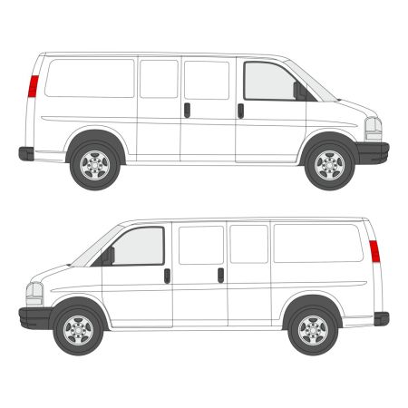 Racking Configurator for GMC Savana 135&quot; Wheelbase