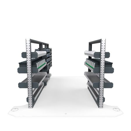 Plumbers Van Shelving Package 01 - GMC Savana/ Chevrolet Express Standard Roof, 135&quot; Wheelbase 