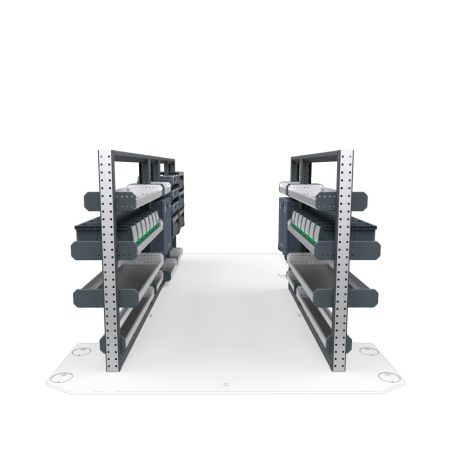 Plumbers Van Shelving Package 01 - GMC Savana/ Chevrolet Express Standard Roof, 155&quot; Wheelbase 
