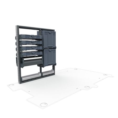 Plumbers Van Shelving Package 01 - Mercedes Metris, 135&quot; Wheelbase