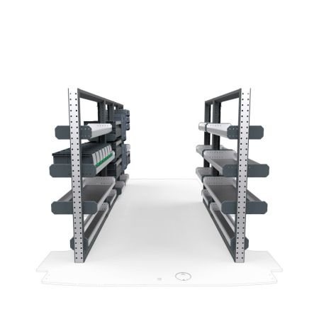 Plumbers Van Shelving Package 01 - Ford Transit Low Roof, 148&quot; Wheelbase