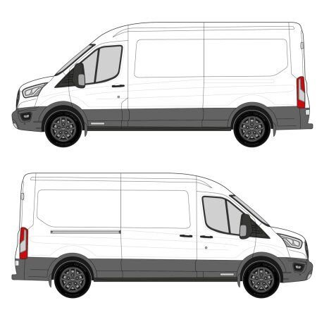 Racking Configurator for Ford Transit 148&quot; Wheelbase, Medium Roof
