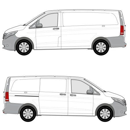 Racking Configurator for Mercedes Metris 126&quot; Wheelbase, Single Sliding Door