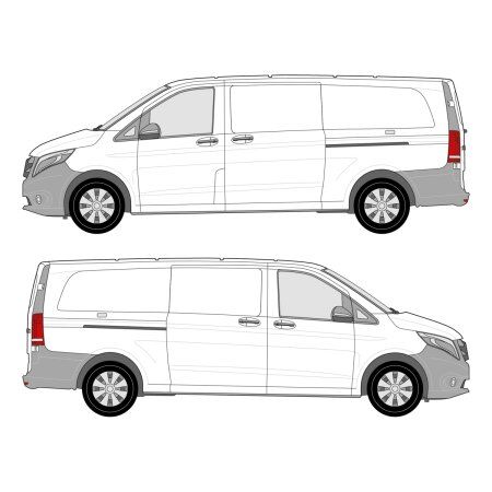 Racking Configurator for Mercedes Metris 135&quot; Wheelbase, Dual Sliding Doors
