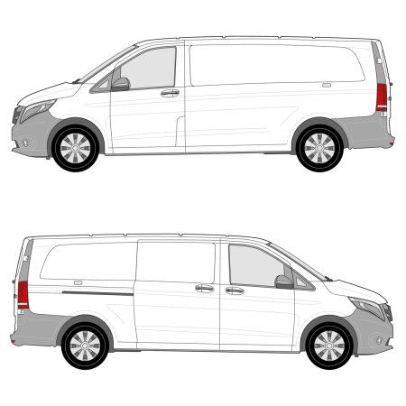 Racking Configurator Mercedes Metris 135&quot; Wheelbase, Single Sliding Door