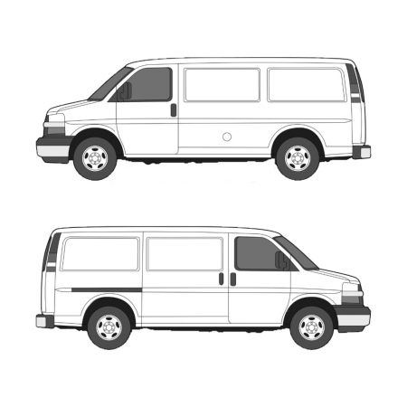 Racking Configurator for Chevrolet Express Regular 135&quot; Wheelbase
